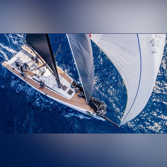 Polo Ralph Lauren Nantucket Crest Blue, White, and Red Striped  Performance Tee - Picture 7 of 11